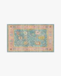 Jemima Multicolour Rug Blue - 90x150 - Machine Washable Area Rug - Kid & Pet Friendly - Indoor Rugs - Ruggable - thumbnail 1
