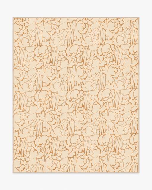 Corrine Cream & Ochre Flatwoven Rug Yellow - 245x305 - Machine Washable Area Rug - Kid & Pet Friendly - Indoor Rugs - Ruggable - image 1