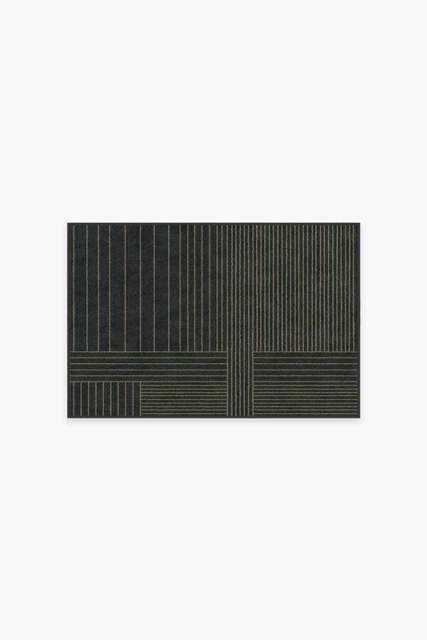 Bowie Charcoal Rug - 60x90 - Machine Washable Area Rug - Kid & Pet Friendly - Indoor Rugs - Ruggable - image 1