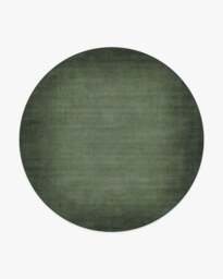 Aura Ombre Solid Sage Rug - 245 Round - Machine Washable Area Rug - Kid & Pet Friendly - Indoor Rugs - Ruggable - thumbnail 1