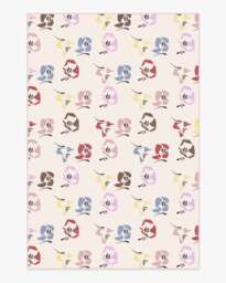 Helakka Cream Multicolour Flatwoven Rug by Marimekko Pink - 185x275 - Machine Washable Area Rug - Kid & Pet Friendly - Indoor Rugs - Ruggable