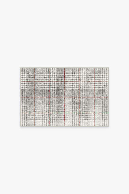 Glen Plaid Flatwoven Rug Black & White - 60x90 - Machine Washable Area Rug - Kid & Pet Friendly - Indoor Rugs - Ruggable - image 1