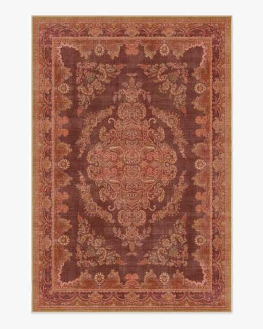 Mariella Rust Rug Red - 185x275 - Machine Washable Area Rug - Kid & Pet Friendly - Indoor Rugs - Ruggable - image 1