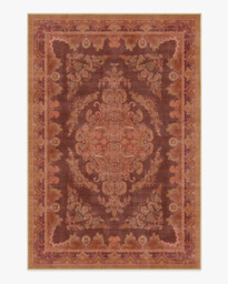 Mariella Rust Rug Red - 185x275 - Machine Washable Area Rug - Kid & Pet Friendly - Indoor Rugs - Ruggable - thumbnail 1