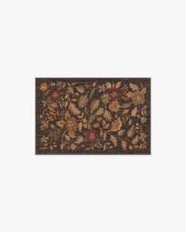 Anonna Dark Wood Flatwoven Rug Brown - 60x90 - Machine Washable Area Rug - Kid & Pet Friendly - Indoor Rugs - Ruggable - thumbnail 1