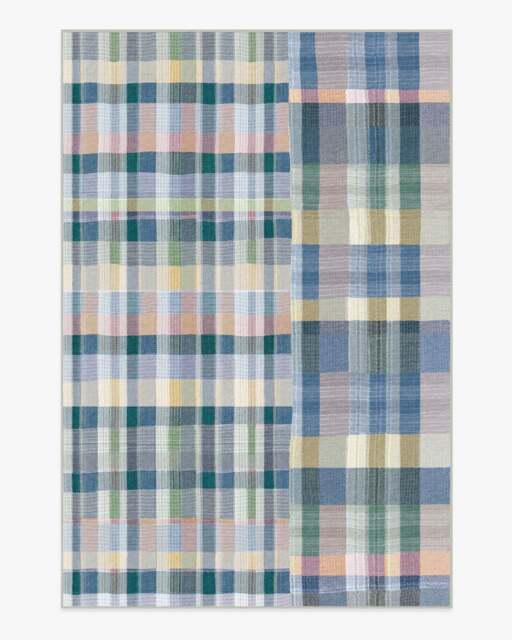 Linnea Slate Blue Multicolour Rug - 200x290 - Machine Washable Area Rug - Kid & Pet Friendly - Indoor Rugs - Ruggable - image 1