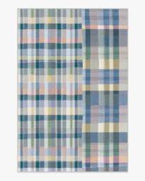 Linnea Slate Blue Multicolour Rug - 200x290 - Machine Washable Area Rug - Kid & Pet Friendly - Indoor Rugs - Ruggable