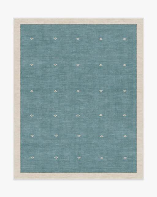 Luna Soft Teal Rug by goop - 245x305 - Machine Washable Area Rug - Kid & Pet Friendly - Indoor Rugs - Ruggable - image 1