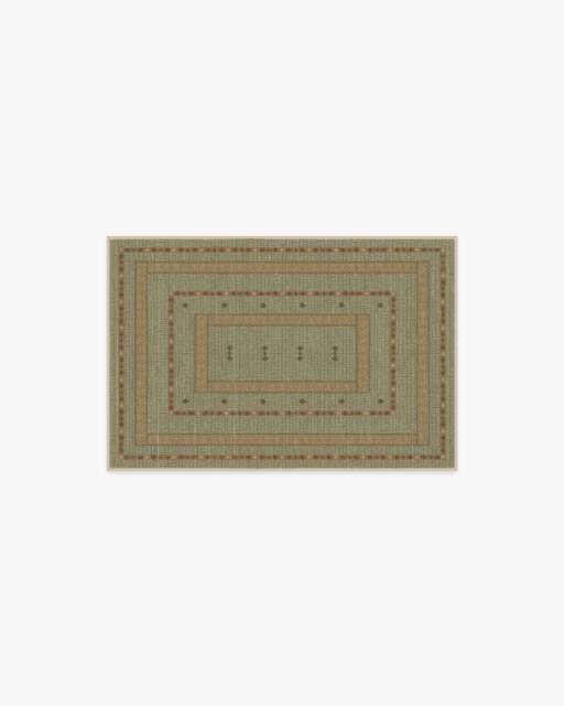 Dilara Sage Green Flatwoven Rug by goop - 60x90 - Machine Washable Area Rug - Kid & Pet Friendly - Indoor Rugs - Ruggable - image 1