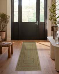 Dilara Sage Green Flatwoven Rug by goop - 60x90 - Machine Washable Area Rug - Kid & Pet Friendly - Indoor Rugs - Ruggable - thumbnail 2