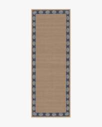 Shelley Slate Blue & Natural Re-Jute Rug - 75x215 - Machine Washable Area Rug - Kid & Pet Friendly - Indoor Rugs - Ruggable - thumbnail 1