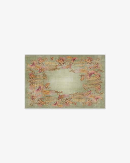 Bird of Paradise Silver Fern Flatwoven Rug by Sanderson - 60x90 - Machine Washable Area Rug - Kid & Pet Friendly - Indoor Rugs - Ruggable - image 1