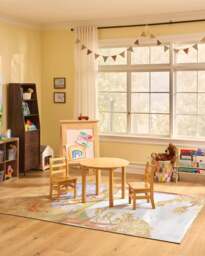A Sunny Day Flatwoven Rug Green - 245x305 - Machine Washable Area Rug - Kid & Pet Friendly - Indoor Rugs - Ruggable - thumbnail 3