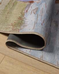 A Sunny Day Flatwoven Rug Green - 245x305 - Machine Washable Area Rug - Kid & Pet Friendly - Indoor Rugs - Ruggable - thumbnail 5