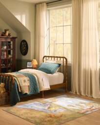 A Sunny Day Flatwoven Rug Green - 245x305 - Machine Washable Area Rug - Kid & Pet Friendly - Indoor Rugs - Ruggable - thumbnail 2