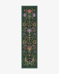 Protea Forest Green Rug by Iris Apfel - 75x305 - Machine Washable Area Rug - Kid & Pet Friendly - Indoor Rugs - Ruggable - thumbnail 1