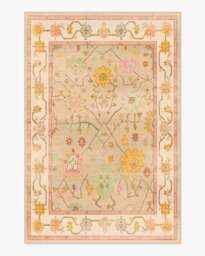 Jemima Neutral Multicolour Rug - 185x275 - Machine Washable Area Rug - Kid & Pet Friendly - Indoor Rugs - Ruggable