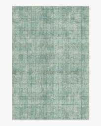 Glen Tartan Green & Gold Rug - 185x275 - Machine Washable Area Rug - Kid & Pet Friendly - Indoor Rugs - Ruggable