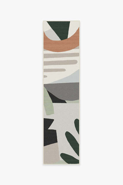 Medley Desert Sage Outdoor Rug - 75x305 - Machine Washable Area Rug - Kid & Pet Friendly - Indoor Rugs - Ruggable - image 1