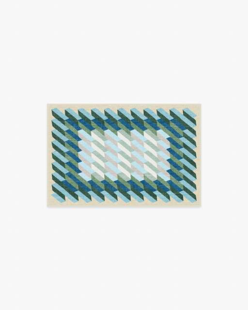 Echo Soft Teal Rug - 60x90 - Machine Washable Area Rug - Kid & Pet Friendly - Indoor Rugs - Ruggable - image 1
