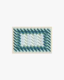 Echo Soft Teal Rug - 60x90 - Machine Washable Area Rug - Kid & Pet Friendly - Indoor Rugs - Ruggable - thumbnail 1