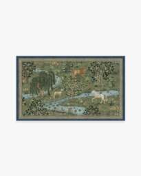 Owl & Willow Green Rug by Morris & Co. - 60x90 - Machine Washable Area Rug - Kid & Pet Friendly - Indoor Rugs - Ruggable - thumbnail 2