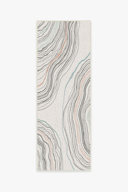 Kalder Sandstone Outdoor Rug White - 75x215 - Machine Washable Area Rug - Kid & Pet Friendly - Outdoor Rugs - Ruggable - image 1