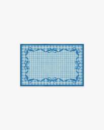 Audrey Blue Flatwoven Rug by Mrs. Alice - 60x90 - Machine Washable Area Rug - Kid & Pet Friendly - Indoor Rugs - Ruggable - thumbnail 1