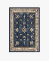 Verena Sapphire Flatwoven Rug - 120x185 - Machine Washable Area Rug - Kid & Pet Friendly - Indoor Rugs - Ruggable - thumbnail 1