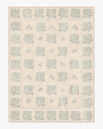 Iona Cream & Sage Green Flatwoven Rug - 275x365 - Machine Washable Area Rug - Kid & Pet Friendly - Indoor Rugs - Ruggable