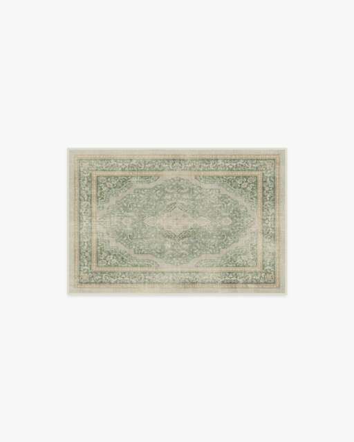 Adeline Natural Sage Rug - 60x90 - Machine Washable Area Rug - Kid & Pet Friendly - Indoor Rugs - Ruggable - image 1