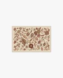 Anonna Burgundy Multicolour Flatwoven Rug - 60x90 - Machine Washable Area Rug - Kid & Pet Friendly - Indoor Rugs - Ruggable - thumbnail 1