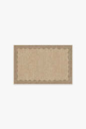 Orla Tan Flatwoven Rug - 60x90 - Machine Washable Area Rug - Kid & Pet Friendly - Indoor Rugs - Ruggable - thumbnail 1