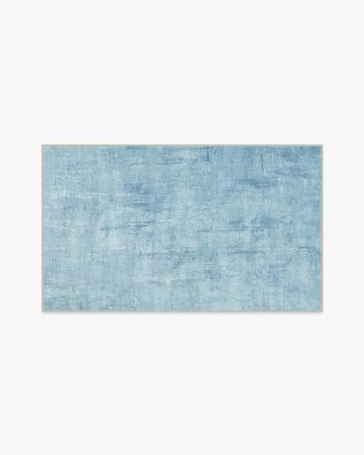 Impasto Slate Blue Rug - 90x150 - Machine Washable Area Rug - Kid & Pet Friendly - Indoor Rugs - Ruggable - image 1