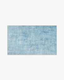 Impasto Slate Blue Rug - 90x150 - Machine Washable Area Rug - Kid & Pet Friendly - Indoor Rugs - Ruggable - thumbnail 1