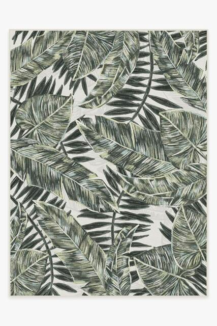 Filifera Palm Green Outdoor Rug - 275x365 - Machine Washable Area Rug - Kid & Pet Friendly - Indoor Rugs - Ruggable - image 1