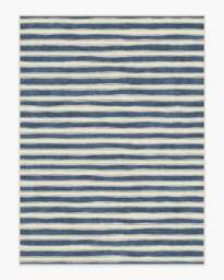 Marin Slate Blue & Neutral Rug - 275x365 - Machine Washable Area Rug - Kid & Pet Friendly - Indoor Rugs - Ruggable