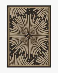 Gatsby Black & Gold Flatwoven Rug by Jonathan Adler - 150x215 - Machine Washable Area Rug - Kid & Pet Friendly - Indoor Rugs - Ruggable