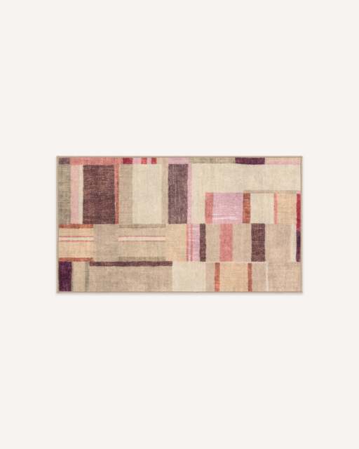 Winona Cream Multicolour Rug by Anthropologie Pink - 60x90 - Machine Washable Area Rug - Kid & Pet Friendly - Indoor Rugs - Ruggable - image 1
