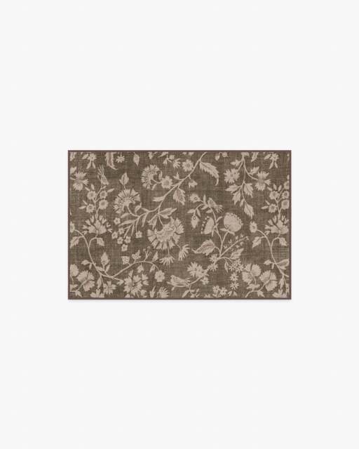 Brenna Brown & Taupe Rug - 60x90 - Machine Washable Area Rug - Kid & Pet Friendly - Indoor Rugs - Ruggable - image 1