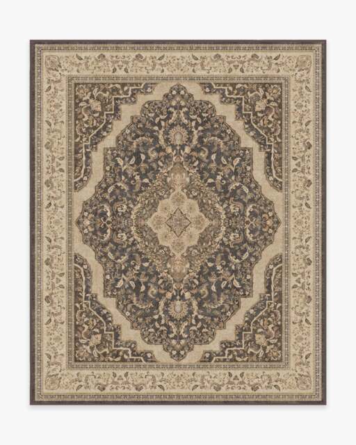 Adeline Dark Wood Flatwoven Rug Brown - 245x305 - Machine Washable Area Rug - Kid & Pet Friendly - Indoor Rugs - Ruggable - image 1