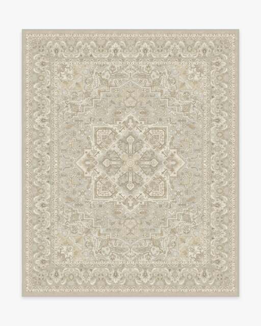 Hendesi Heriz Cream Rug Beige - 245x305 - Machine Washable Area Rug - Kid & Pet Friendly - Indoor Rugs - Ruggable - image 1