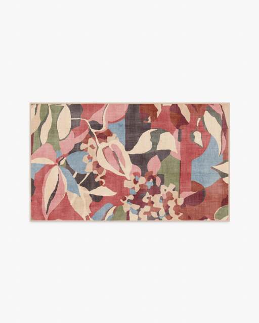 Maeve Flatwoven Rug Pink - 90x150 - Machine Washable Area Rug - Kid & Pet Friendly - Indoor Rugs - Ruggable - image 1