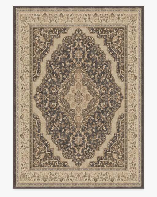 Adeline Dark Wood Rug Brown - 305x425 - Machine Washable Area Rug - Kid & Pet Friendly - Indoor Rugs - Ruggable - image 1