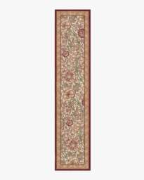 Pink & Rose Burgundy Rug by Morris & Co. - 75x365 - Machine Washable Area Rug - Kid & Pet Friendly - Indoor Rugs - Ruggable