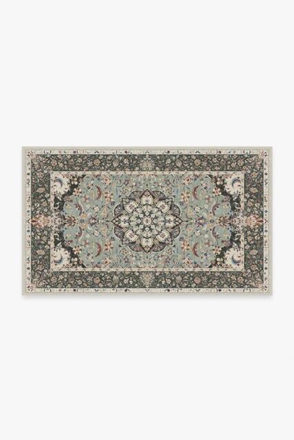 Sima Sage Flatwoven Rug - 90x150 - Machine Washable Area Rug - Kid & Pet Friendly - Indoor Rugs - Ruggable - image 1