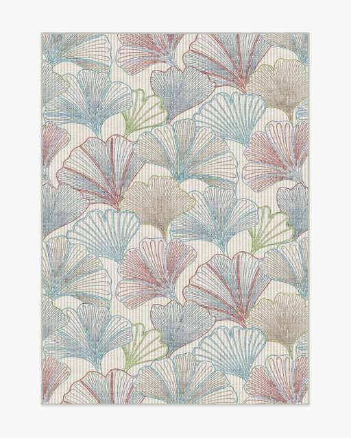 Deniz Blue & Red Rug - 150x215 - Machine Washable Area Rug - Kid & Pet Friendly - Indoor Rugs - Ruggable - image 1