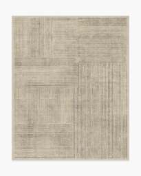 Linear Oasis Stone Grey Flatwoven Rug - 245x305 - Machine Washable Area Rug - Kid & Pet Friendly - Indoor Rugs - Ruggable