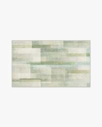 Solar Drift Silver Green Flatwoven Rug - 245x305 - Machine Washable Area Rug - Kid & Pet Friendly - Indoor Rugs - Ruggable - thumbnail 2