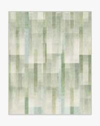Solar Drift Silver Green Rug - 245x305 - Machine Washable Area Rug - Kid & Pet Friendly - Indoor Rugs - Ruggable
